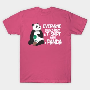 Cute Panda T-Shirt For Panda Lovers T-Shirt